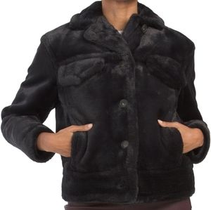 NWT Vince Faux Fur Trucker Jacket M